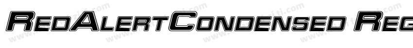 RedAlertCondensed Regular字体转换